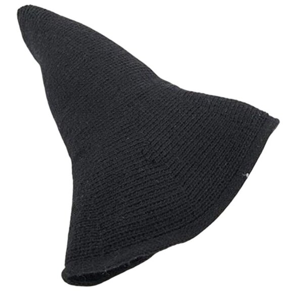 Witch Hat Halloween Party Masquerade Cosplay Costume Accessory Knit Wool Blend - Picture 3 of 3